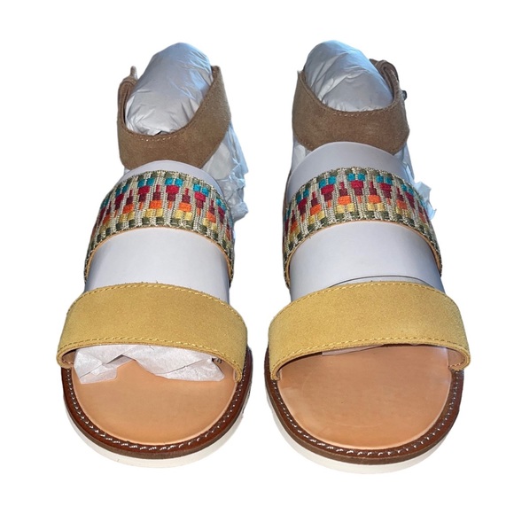 NWB Frye & Co. Port 2 Band Sandal in Rainbow Multi - Picture 8 of 11